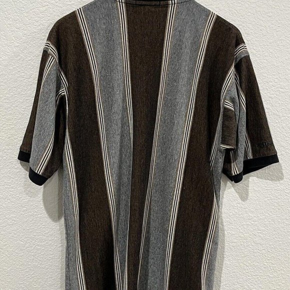 VINTAGE Missouri Football Polo Shirt Adult XL Striped Vertical Mens 90s - Picture 3 of 5